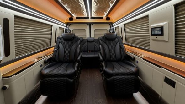 8 passenger sprinter van interior surprise